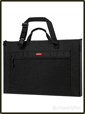 Nicpro Art Portfolio Bag 18x24 Lightweight Waterproof Expandable Shoulder Strap
